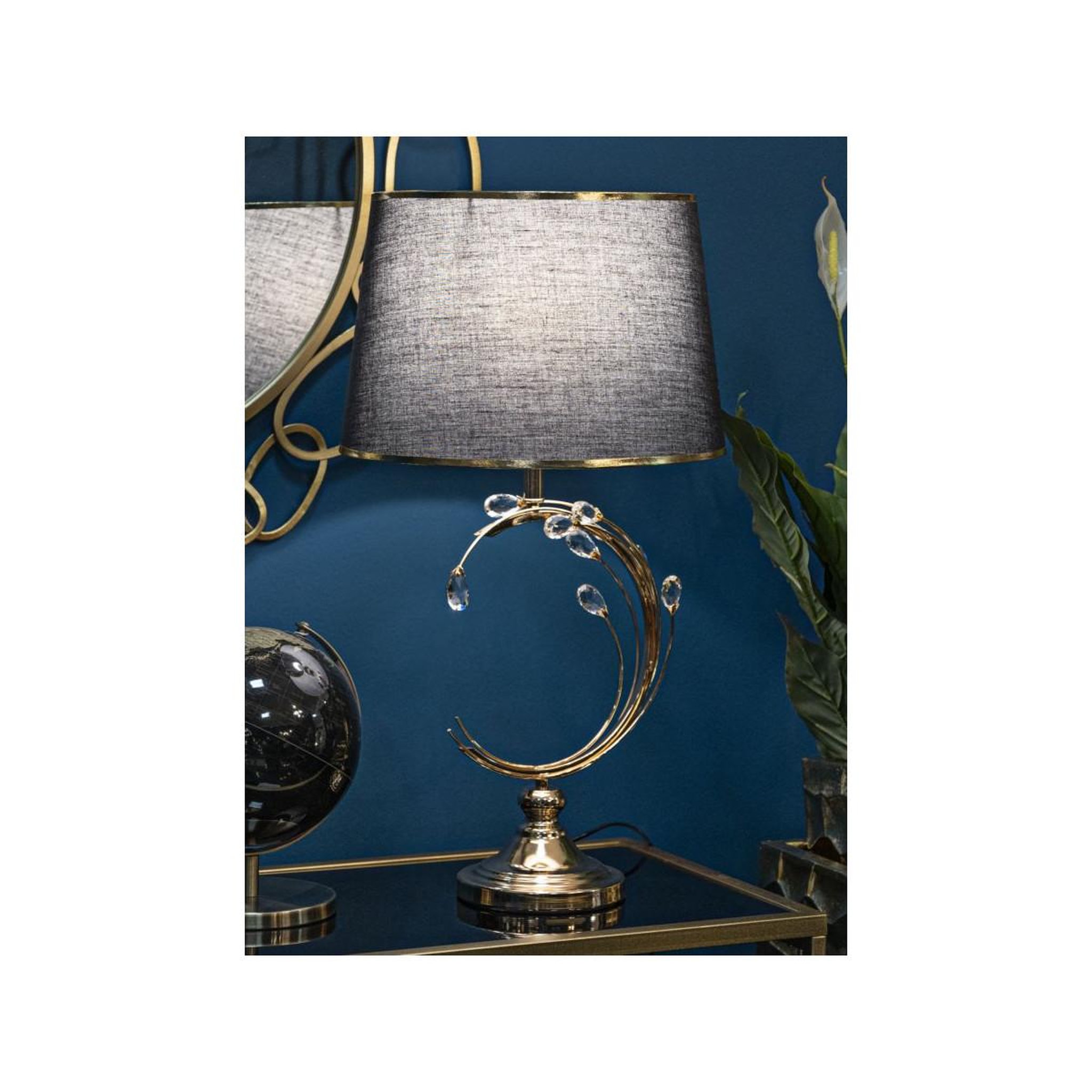 Voir la diapositive 5 : Paris Prix Lampe à poser design en métal  bruxelles  65cm or