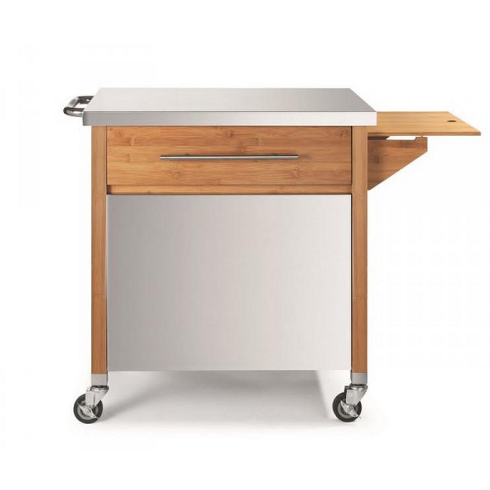 Dm creation Chariot pour plancha bois/inox - 00231N