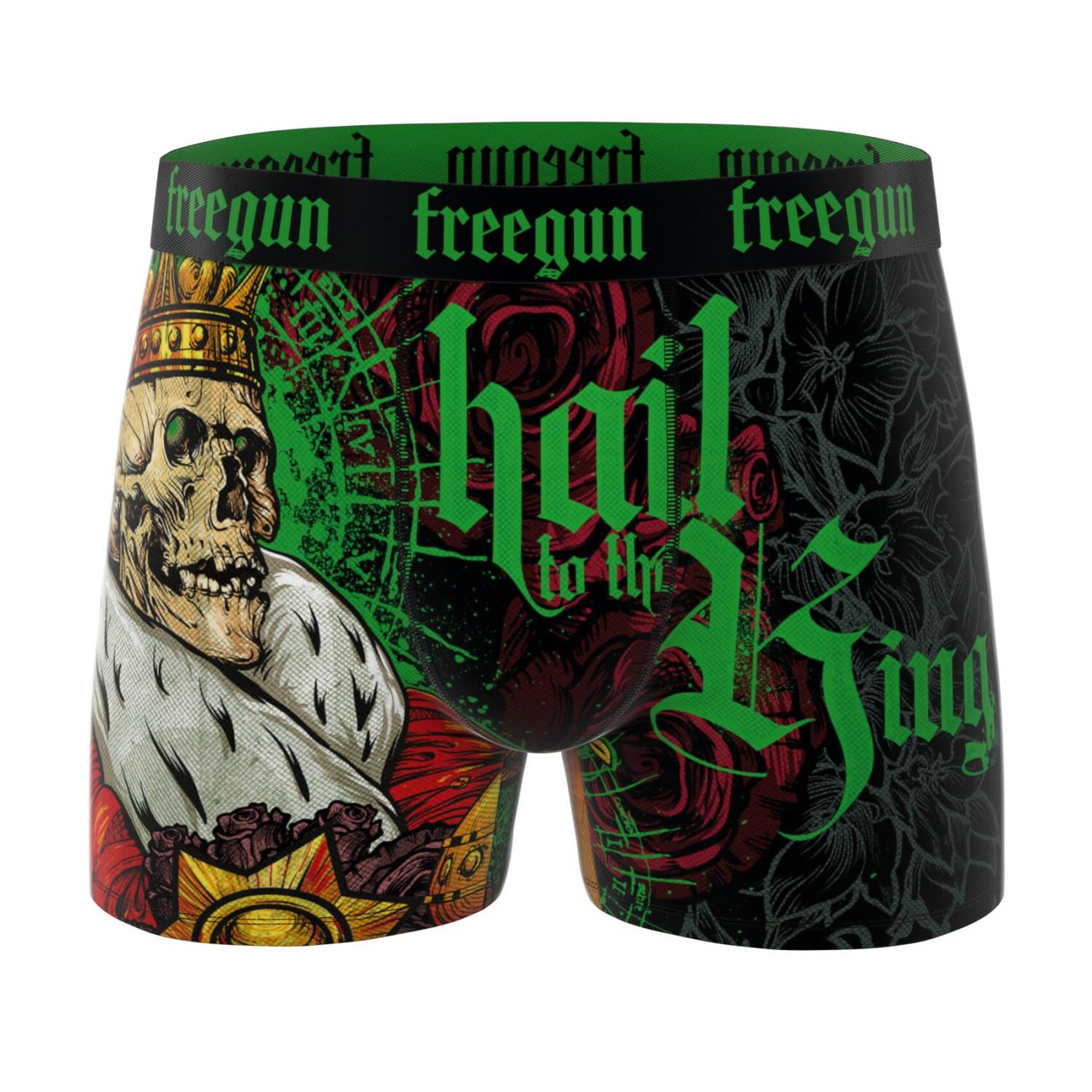 Voir la diapositive 5 : FREEGUN Lot de 3 boxers homme collection rock that