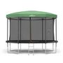 Voir la diapositive 4 : JUMP4FUN Tente cabane pour trampoline 12FT-366cm - Vert