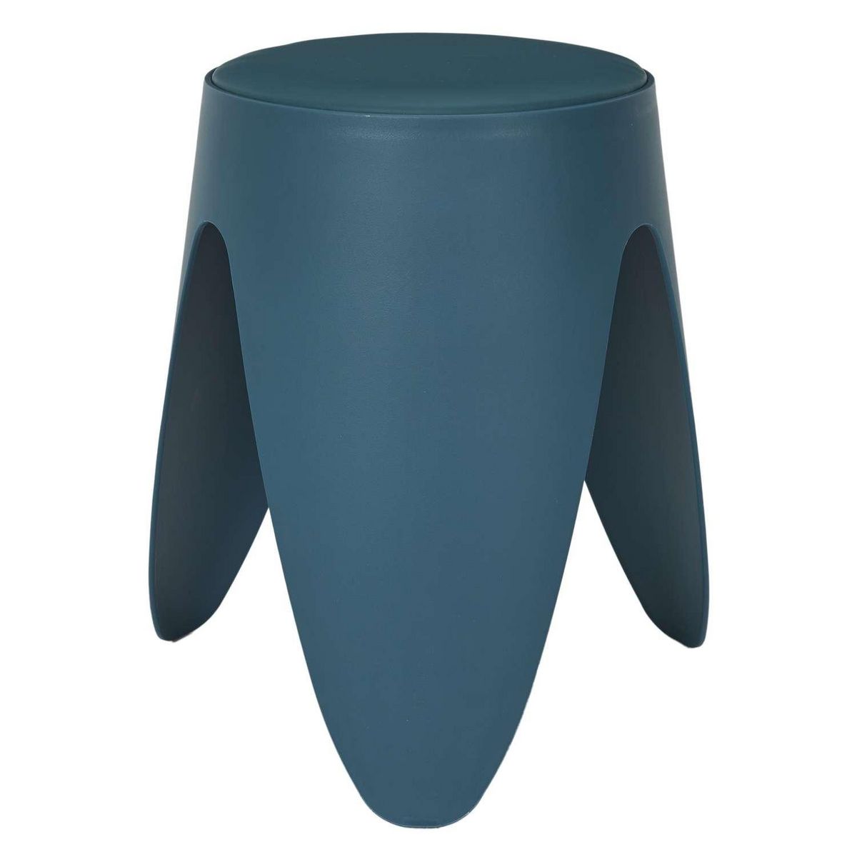 The Home Deco Factory Tabouret d'appoint empilable Emma - Bleu canard