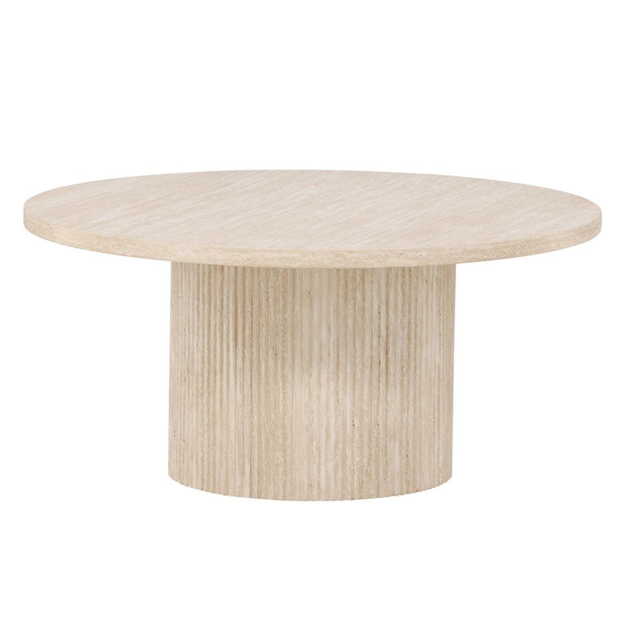 Paris Prix Table basse effet travertin  haron  80cm beige