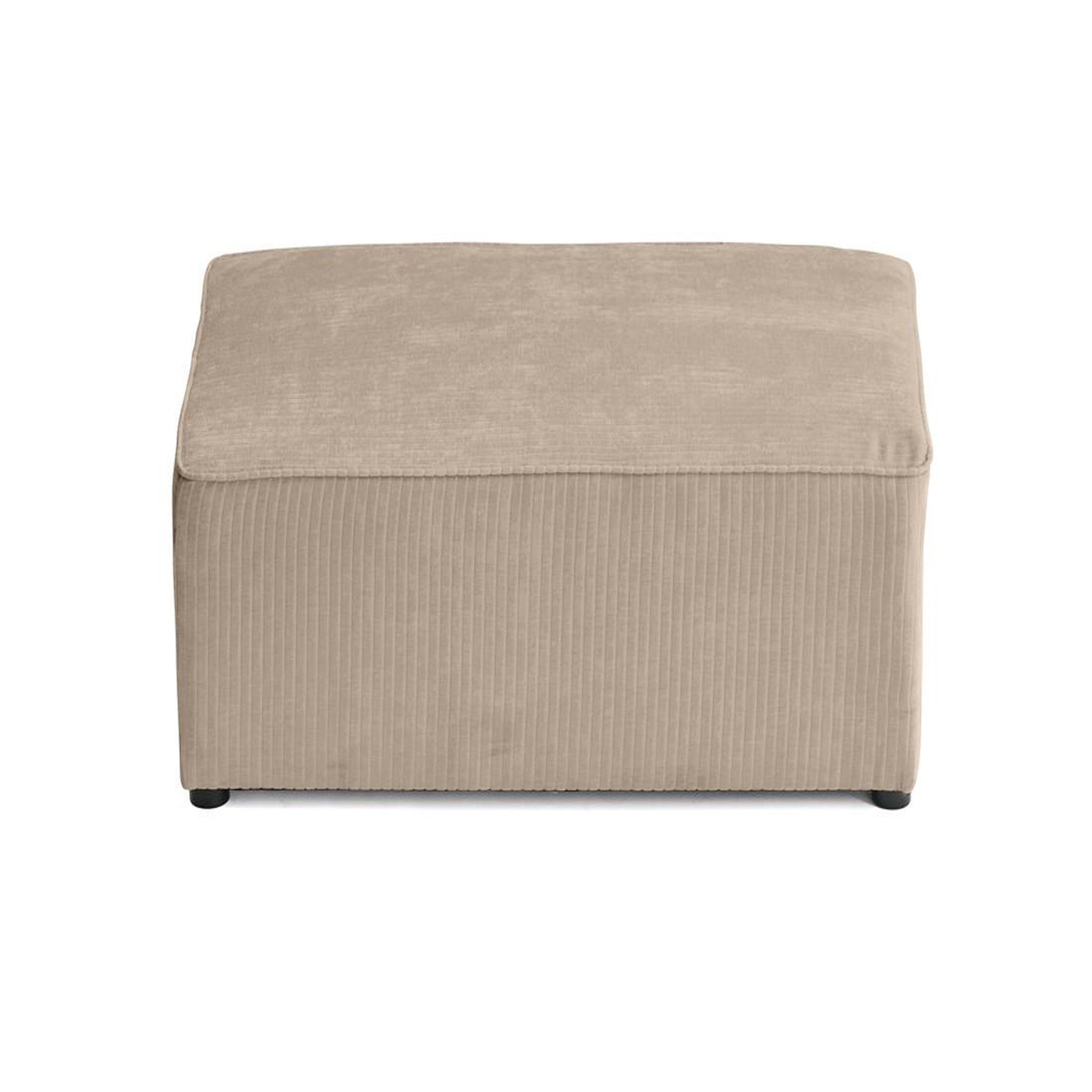 Voir la diapositive 6 : BEST MOBILIER Topaze - pouf - en velours côtelé plat