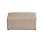 Voir la diapositive 6 : BEST MOBILIER Topaze - pouf - en velours côtelé plat