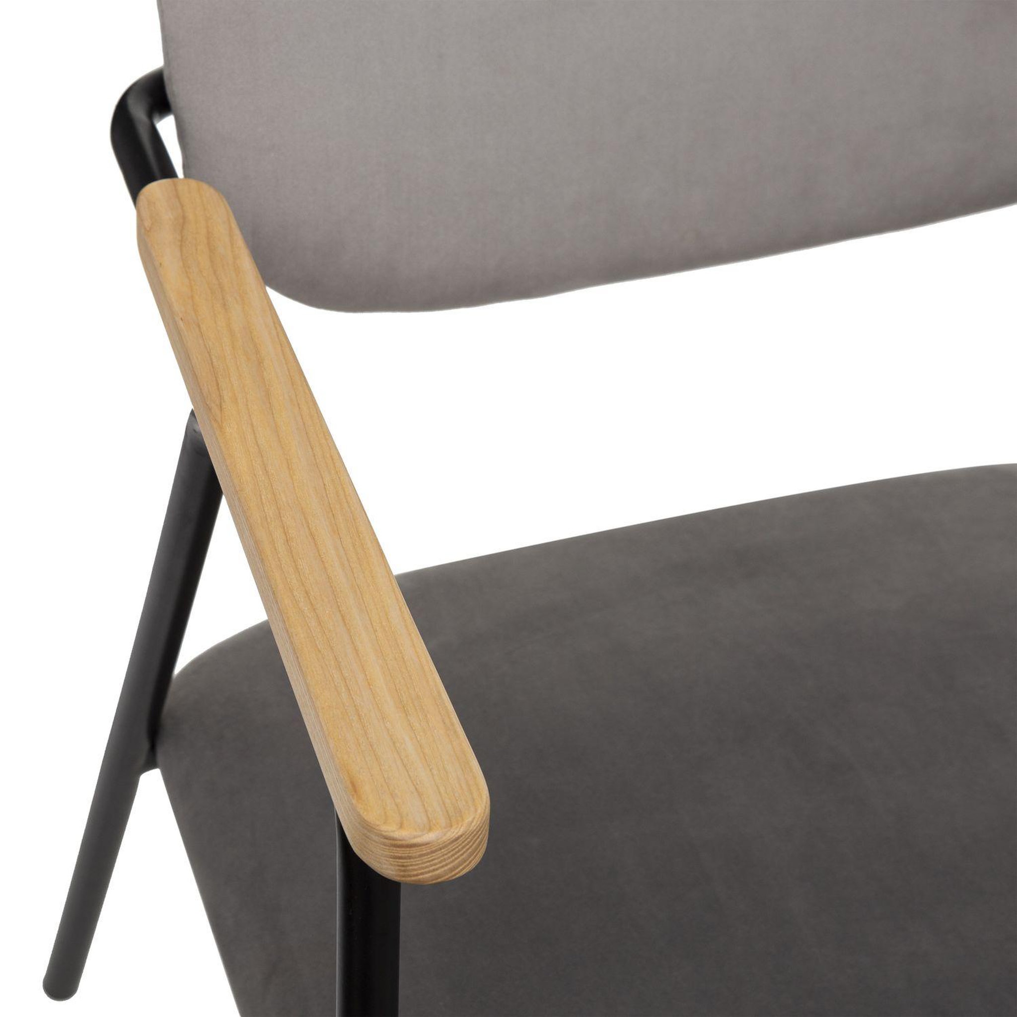 Voir la diapositive 3 : ATMOSPHERA Fauteuil design en velours Dyer