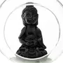  Boule en Verre Suspendue  Bouddha  10cm Transparent
