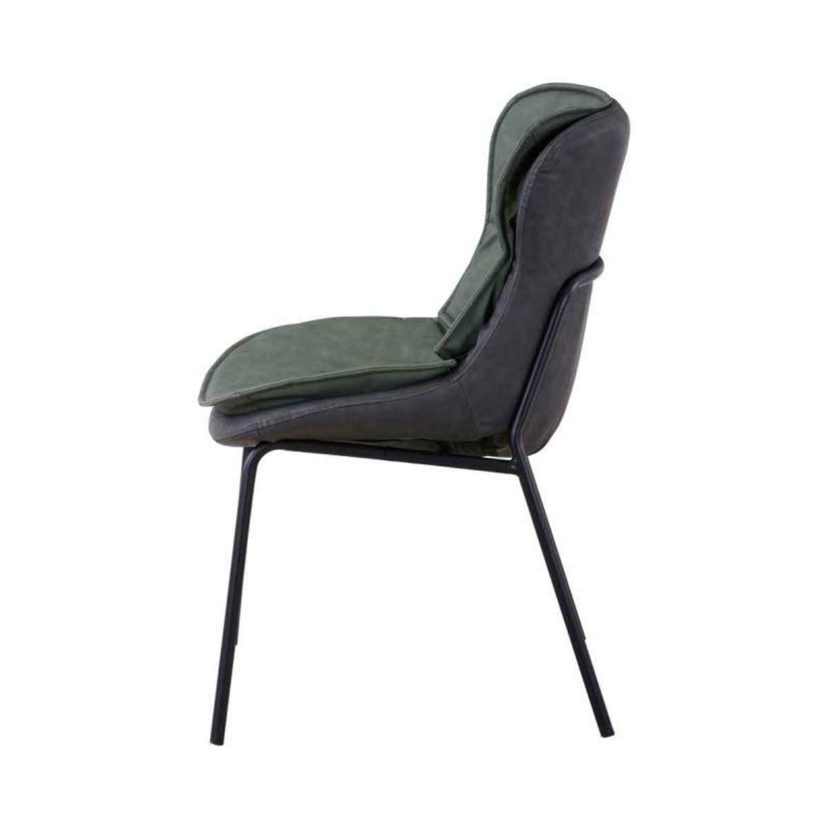 Paris Prix Chaise Design  Brady  84cm Vert & Gris Foncé