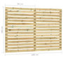 Voir la diapositive 6 : VIDAXL Panneau de cloture de jardin Bois de pin impregne 180 x 180 cm
