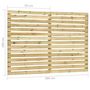 Voir la diapositive 6 : VIDAXL Panneau de cloture de jardin Bois de pin impregne 180 x 180 cm