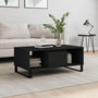 Voir la diapositive 1 : VIDAXL Table basse Noir 90x50x36,5 cm Bois d'ingenierie