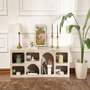Voir la diapositive 2 : Habitat et Jardin Buffet en bois  Ferlis  - 160 x 40 x 51 cm - Travertin