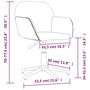 Voir la diapositive 6 : VIDAXL Chaise pivotante de bureau Gris fonce Tissu