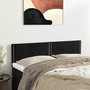 Voir la diapositive 1 : VIDAXL Tetes de lit 2 pcs Noir 72x5x78/88 cm Velours