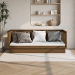 VIDAXL Lit de jour sans matelas marron miel 90x200 cm bois pin massif