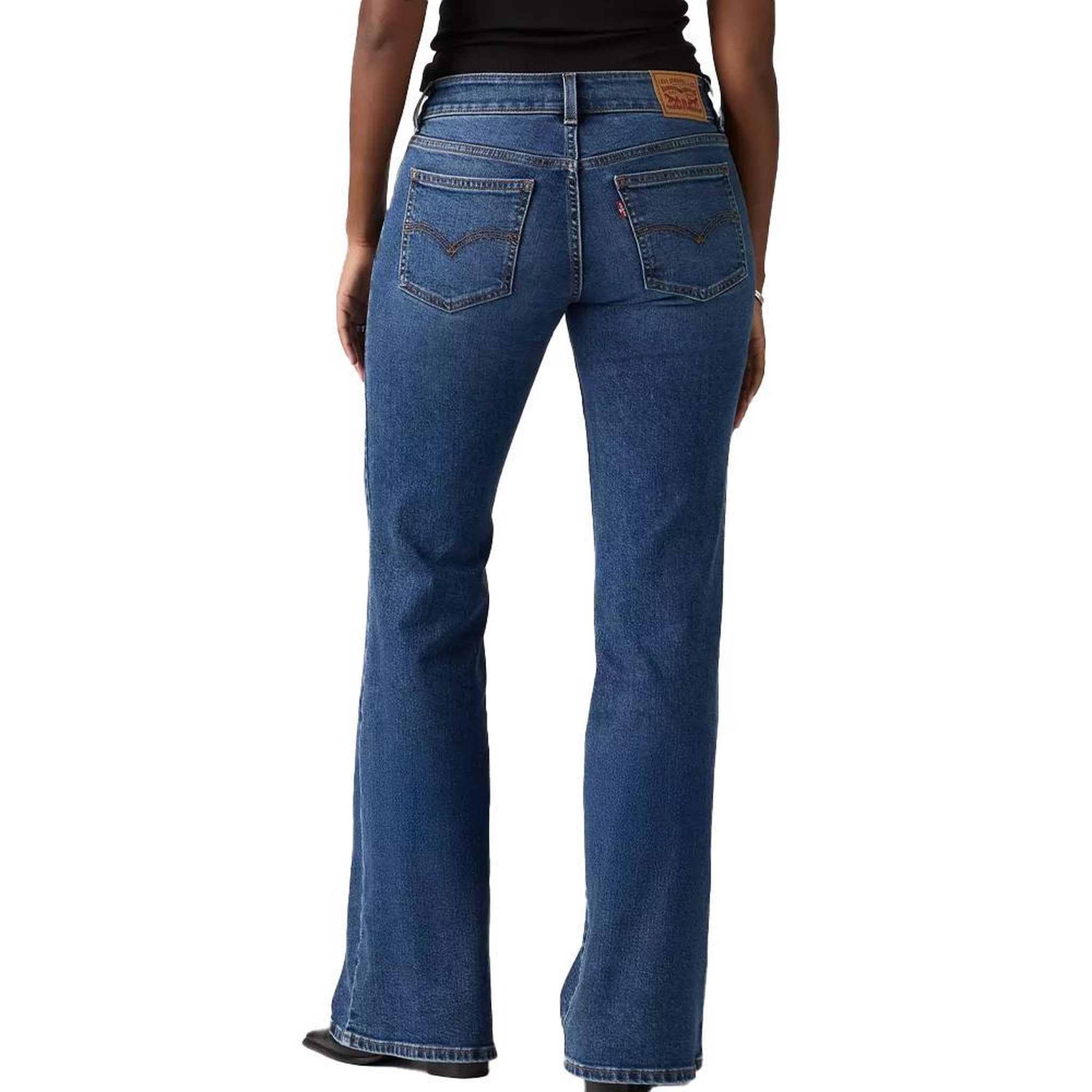 Voir la diapositive 2 : Levi's Jean Flare Bleu Foncé Femme Levi's Superlow