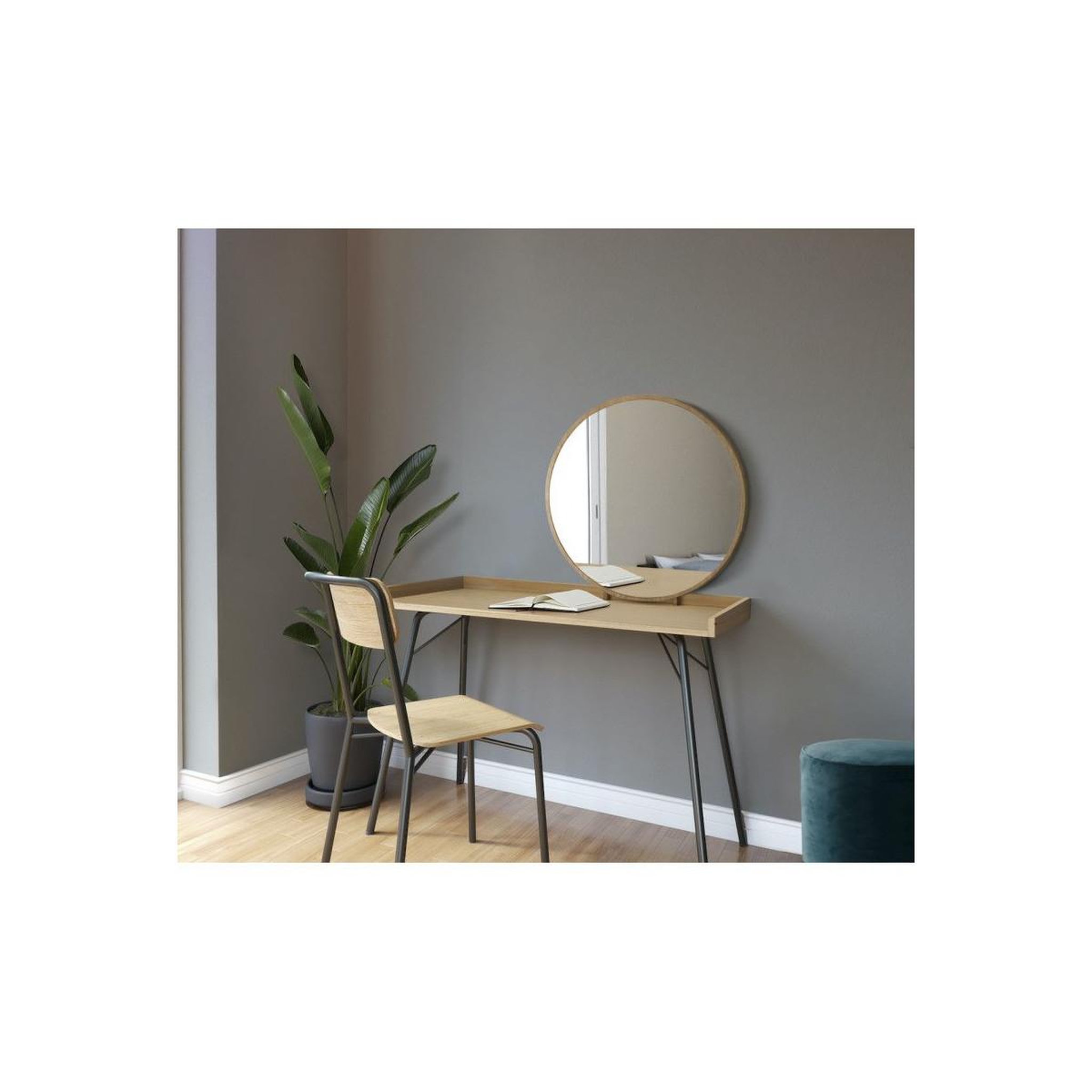 Voir la diapositive 6 : Paris Prix Coiffeuse design en bois  rayburn  115cm naturel