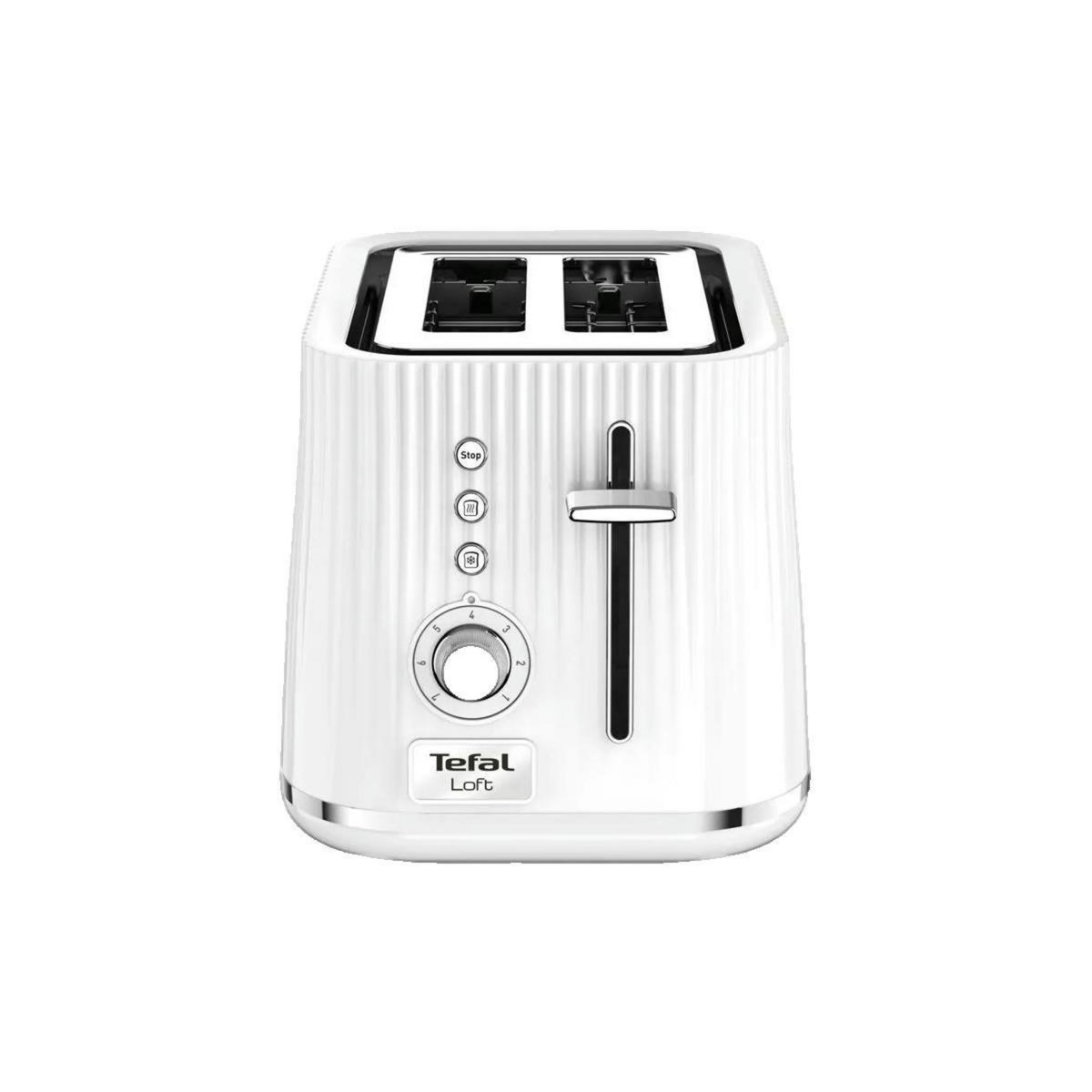 TEFAL Grille pain Tefal Loft TT7611 2 tranches blanc