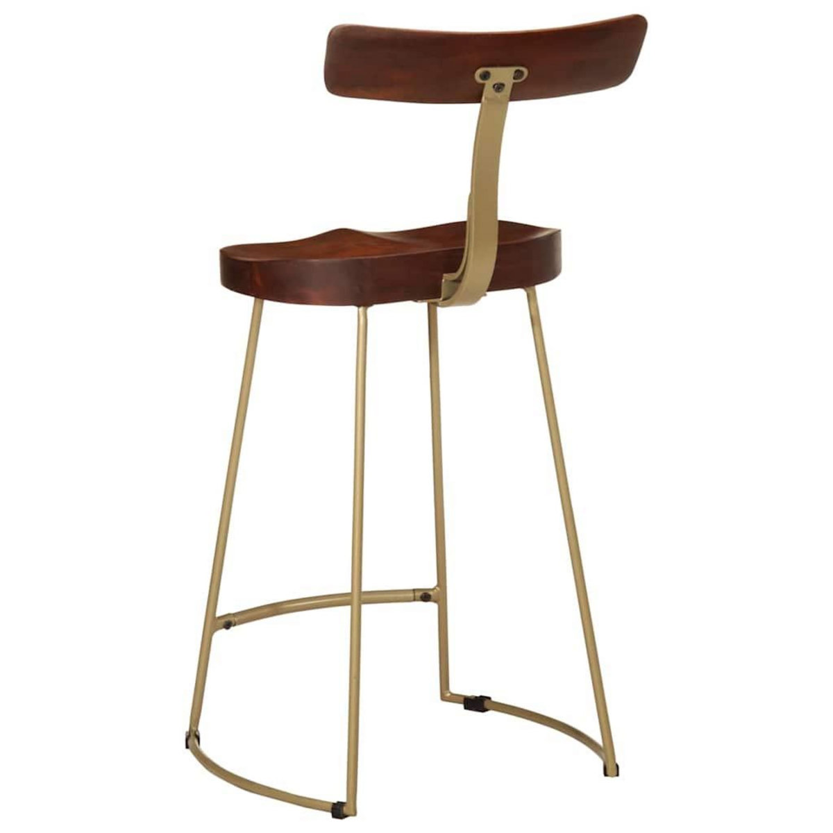 VIDAXL Tabourets de bar lot de 2 49x43x88 cm bois de manguier massif