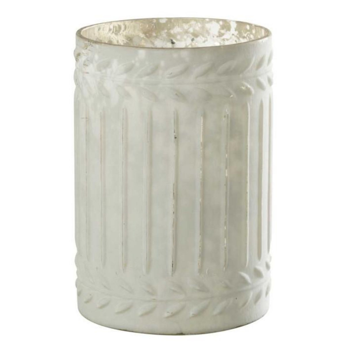 Paris Prix Photophore Déco en Verre  Ezy  18cm Blanc