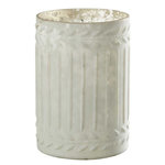 Paris Prix Photophore Déco en Verre  Ezy  18cm Blanc