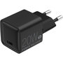 Voir la diapositive 1 : ESSENTIEL B Chargeur 20W PowerDelivery USB-C Noir