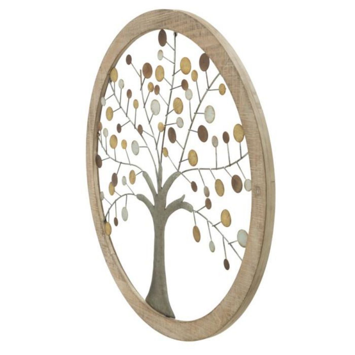 Paris Prix Déco Murale Ronde  Arbre de Vie  61cm Multicolore