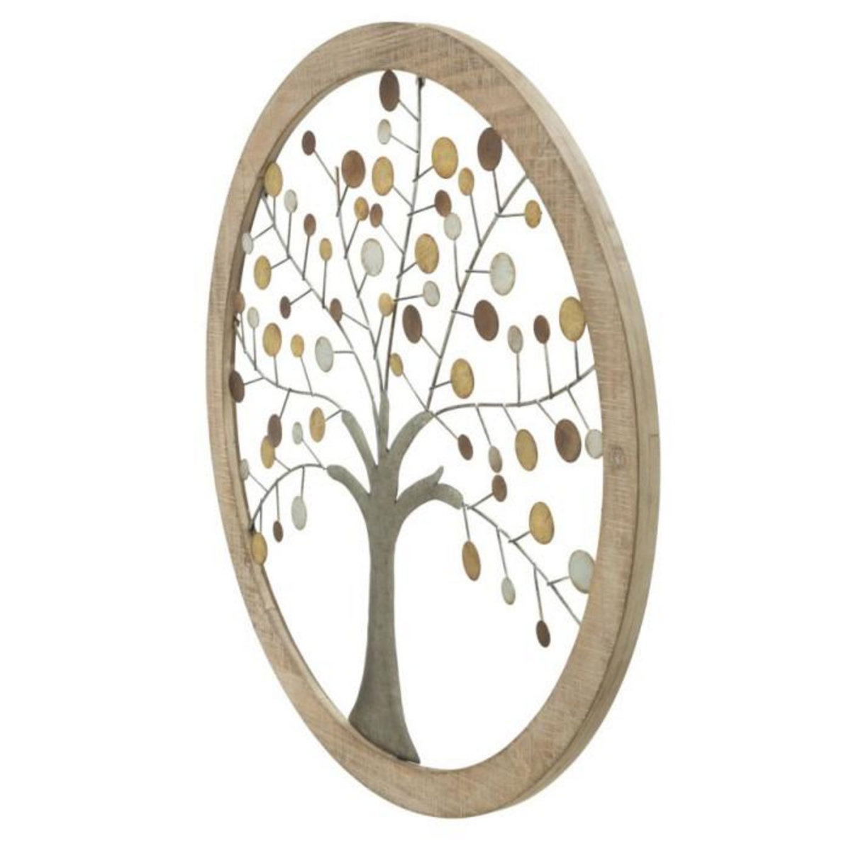 Paris Prix Déco Murale Ronde  Arbre de Vie  61cm Multicolore