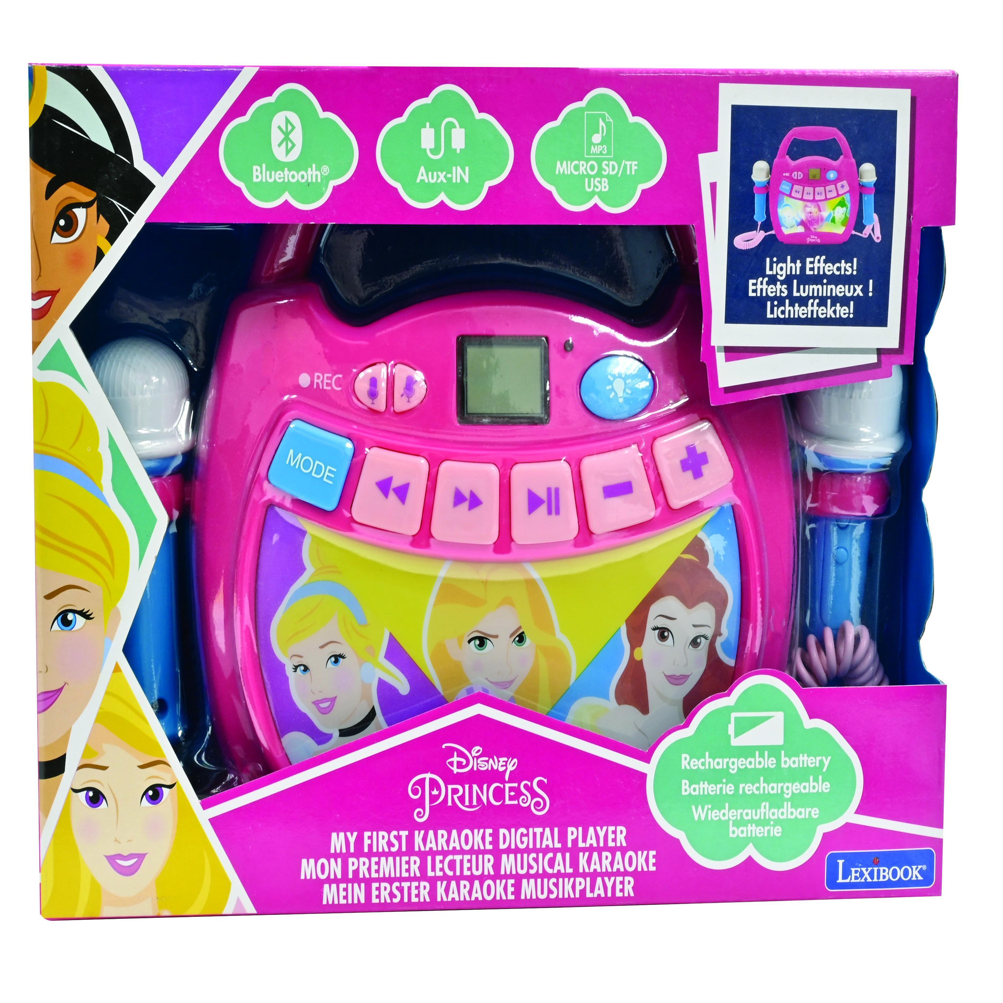 Voir la diapositive 6 : Lexibook Enceinte Bluetooth Disney Princesse avec micros