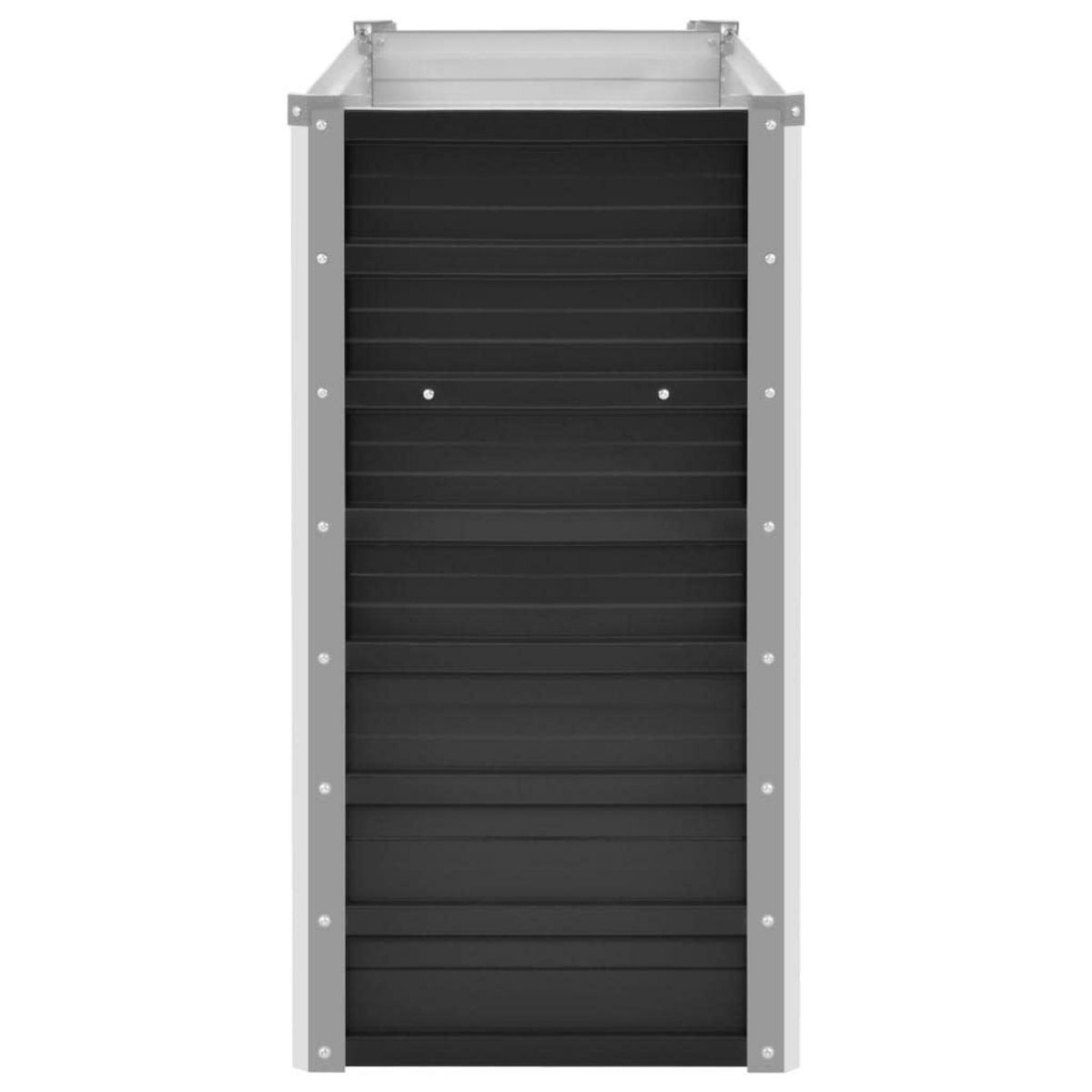 VIDAXL Lit sureleve de jardin Anthracite 160x40x77 cm Acier galvanise