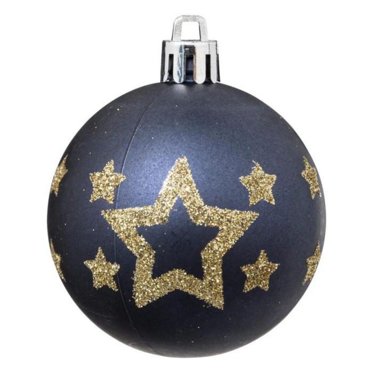 ATMOSPHERA Lot de 25 Boules de Noël  Maison des Couleurs  6cm Bleu & Or