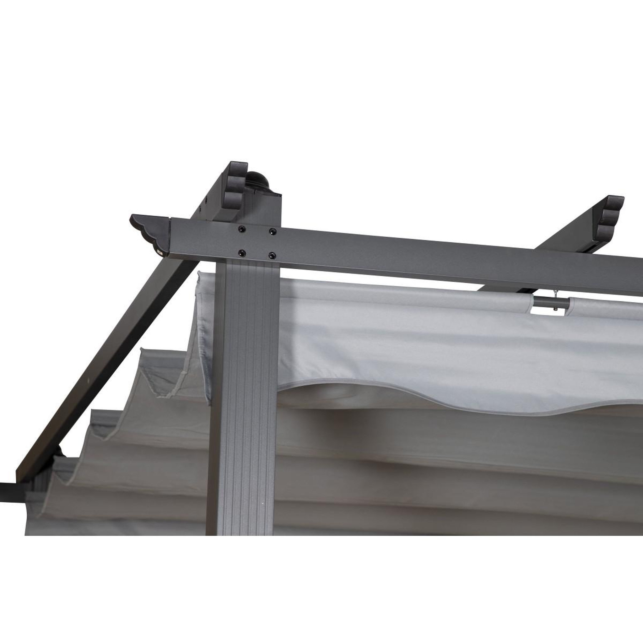 Voir la diapositive 5 : Paris Prix Pergola Avec Toit  Lazio  395cm Gris