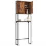Voir la diapositive 4 : ID MARKET Meuble étagère dessus WC placard DAYTON design industriel avec étagère