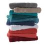 Voir la diapositive 3 : ACTUEL Maxi drap de bain uni en coton 450 g/m²