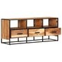 Voir la diapositive 3 : VIDAXL Meuble TV 110x30x45 cm Bois d'acacia massif