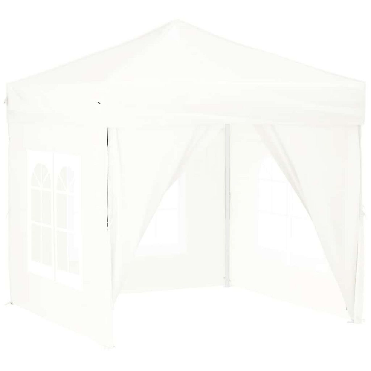 VIDAXL Tente de reception pliable avec parois Blanc 2x2 m