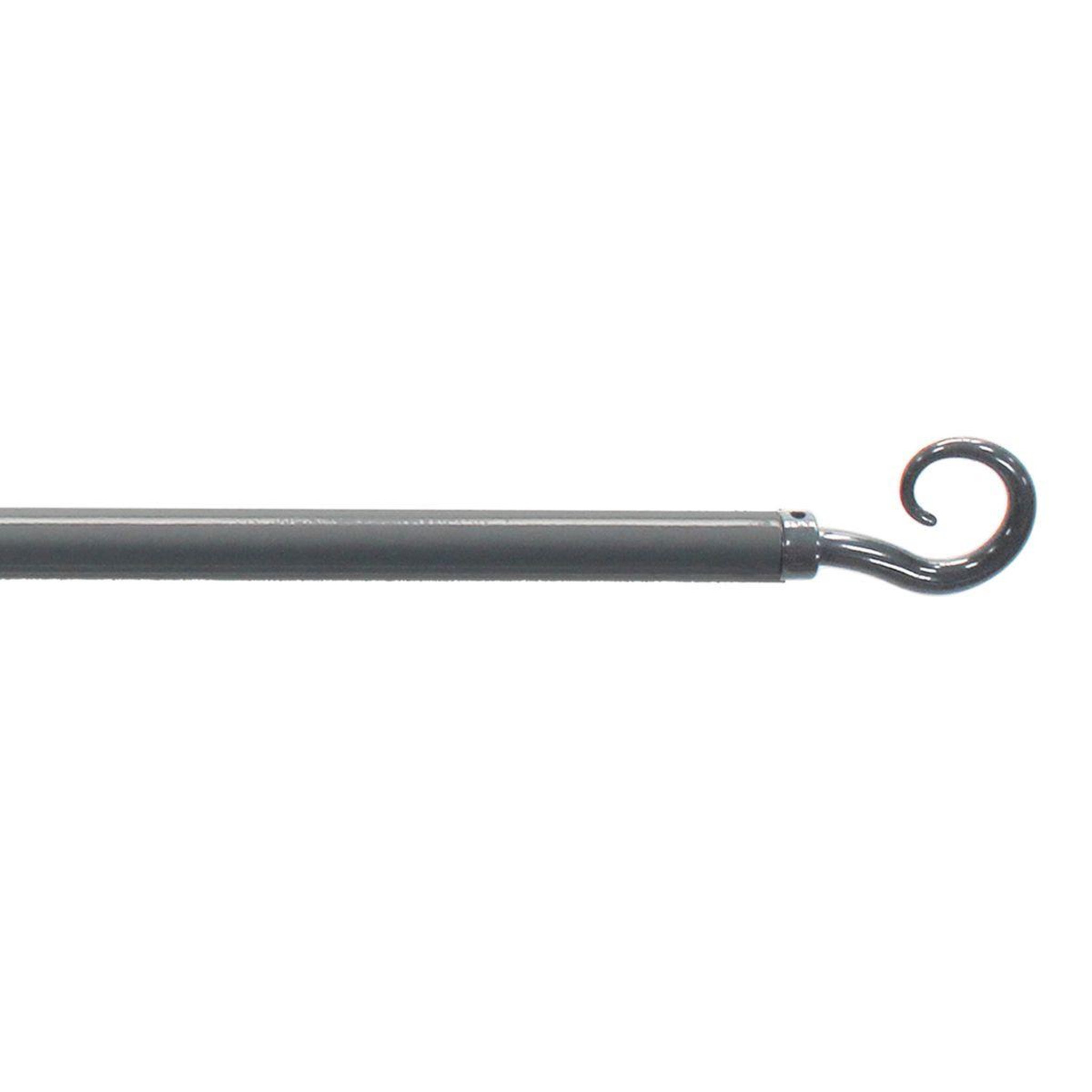Douceur d'Intérieur Tringle déco extensible  spiralia  60-80cm gris