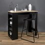 Voir la diapositive 6 : Paris Prix Table de Bar Design 4 Niveaux  Cheers  115cm Noir