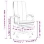Voir la diapositive 6 : VIDAXL Fauteuil inclinable de bureau Rose Similicuir