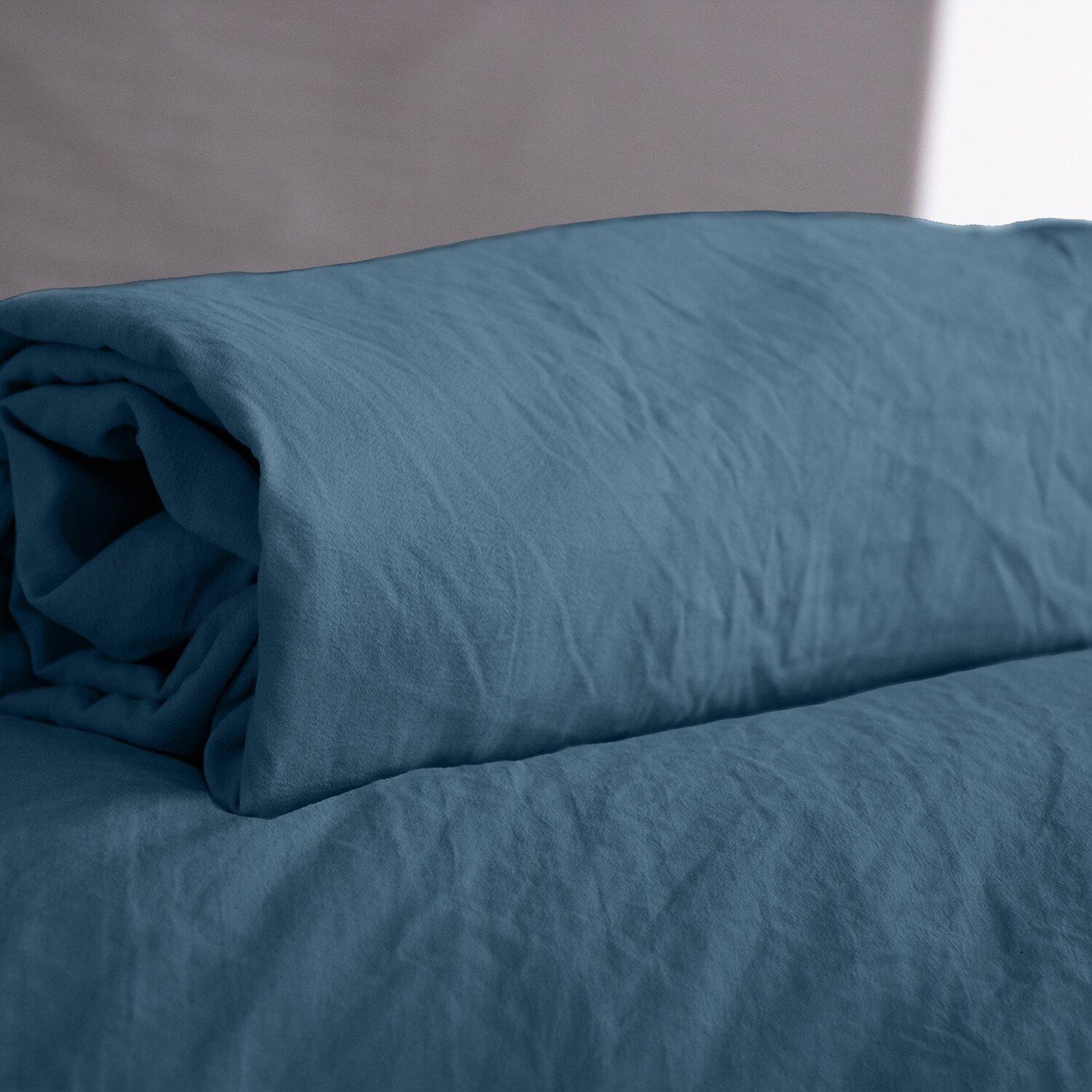 Voir la diapositive 2 : Home collection Drap housse microfibre lavee