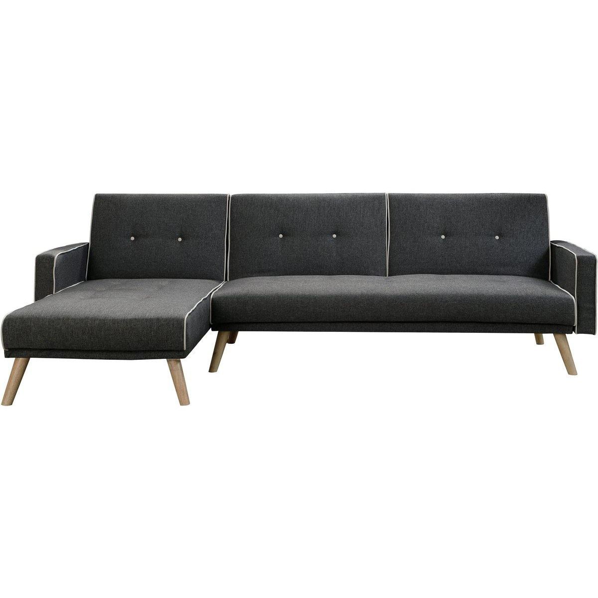Habitat et Jardin Canapé d'angle convertible et réversible  Jules  - 3 places - Gris