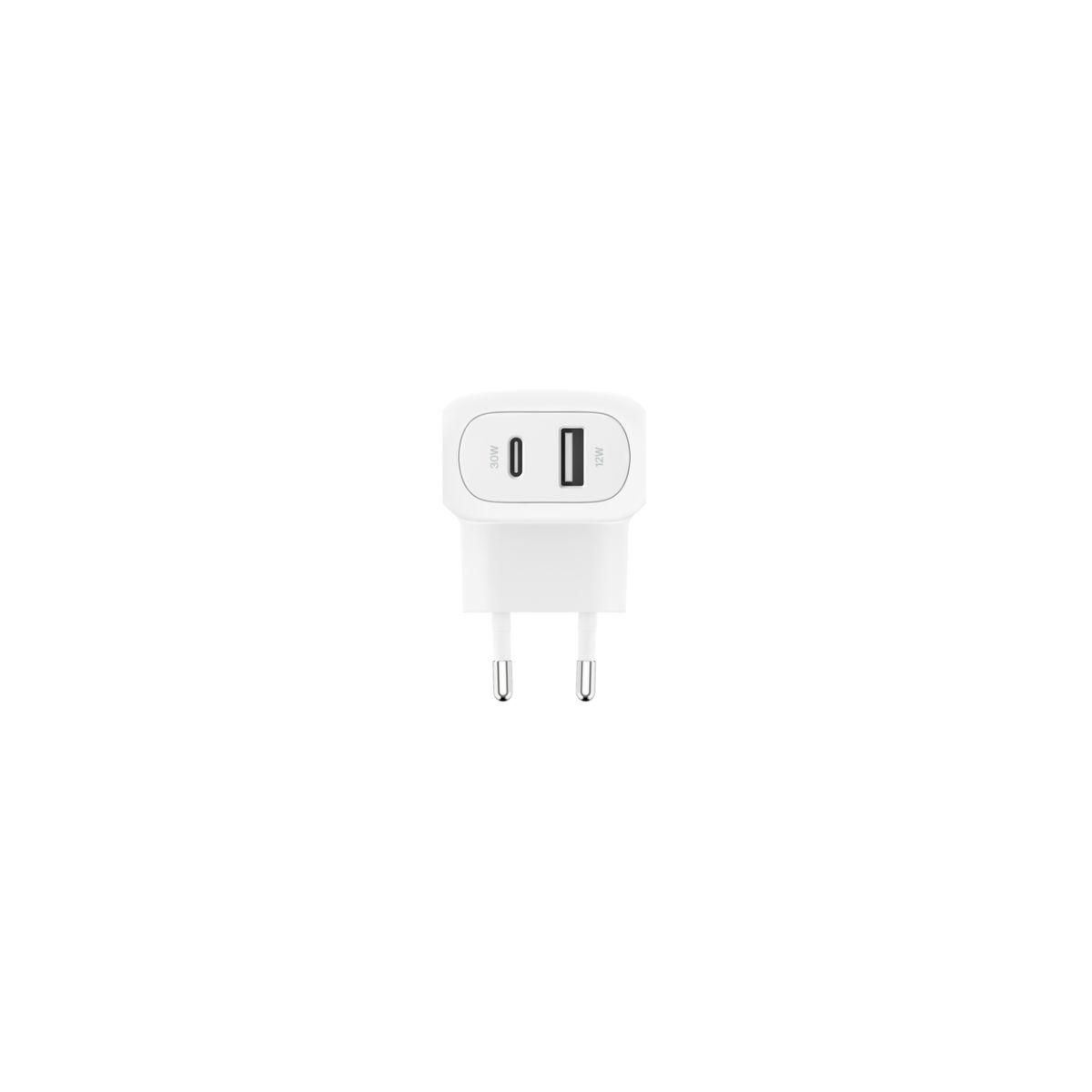 Belkin Chargeur USB-C 30W Power Delivery + USB-A 12W