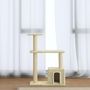 Voir la diapositive 1 : VIDAXL Arbre a chat avec griffoirs en sisal Creme 70 cm