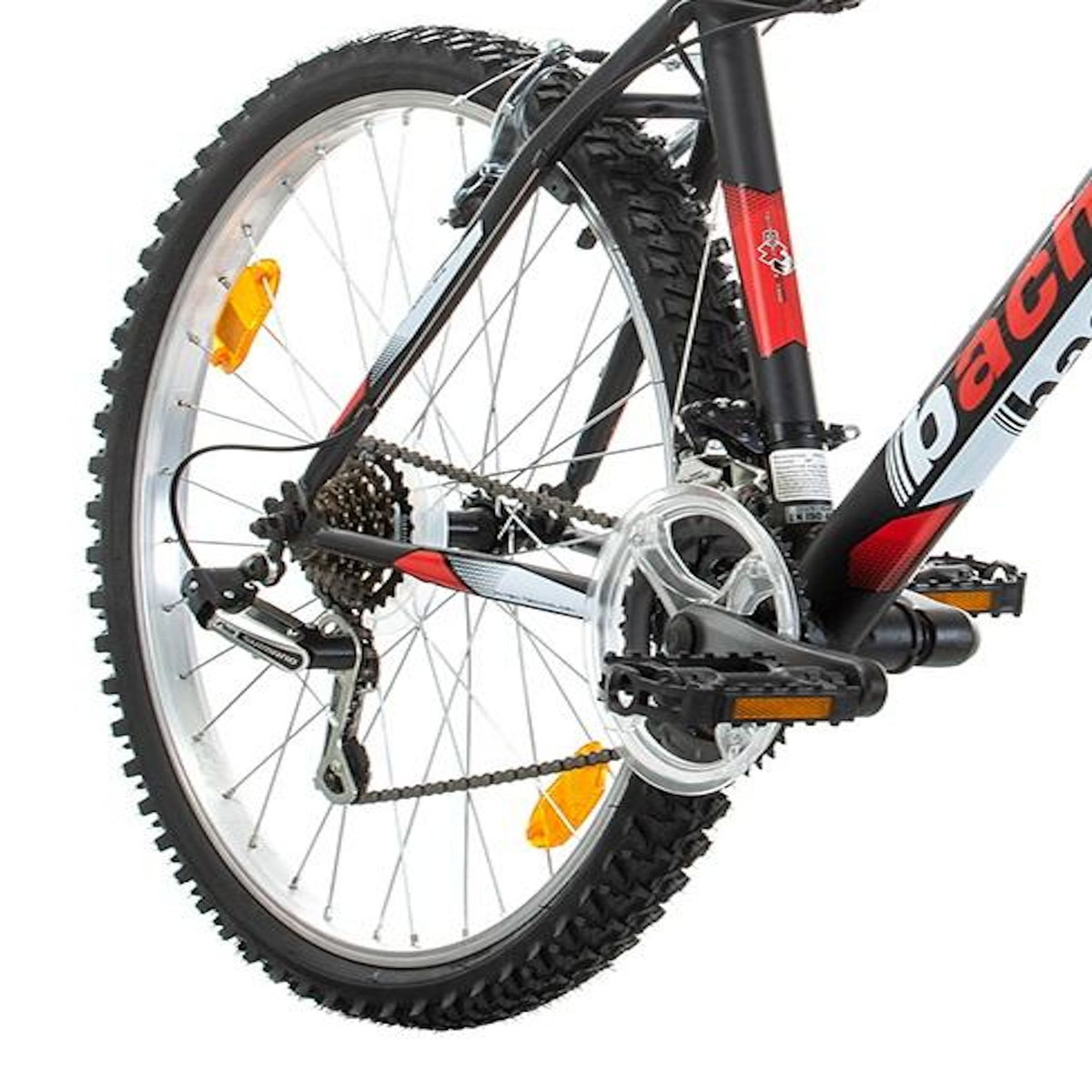 BACHINI Vélo VTT 26 pouces Homme 18 Vit. freins V-Brake + Transmission Shimano