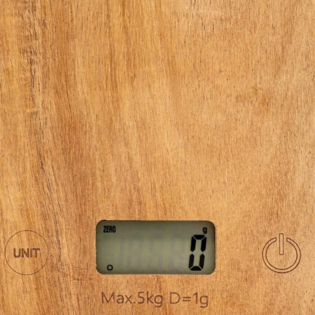 FIVE Balance de Cuisine Digitale  Acacia  21cm Naturel