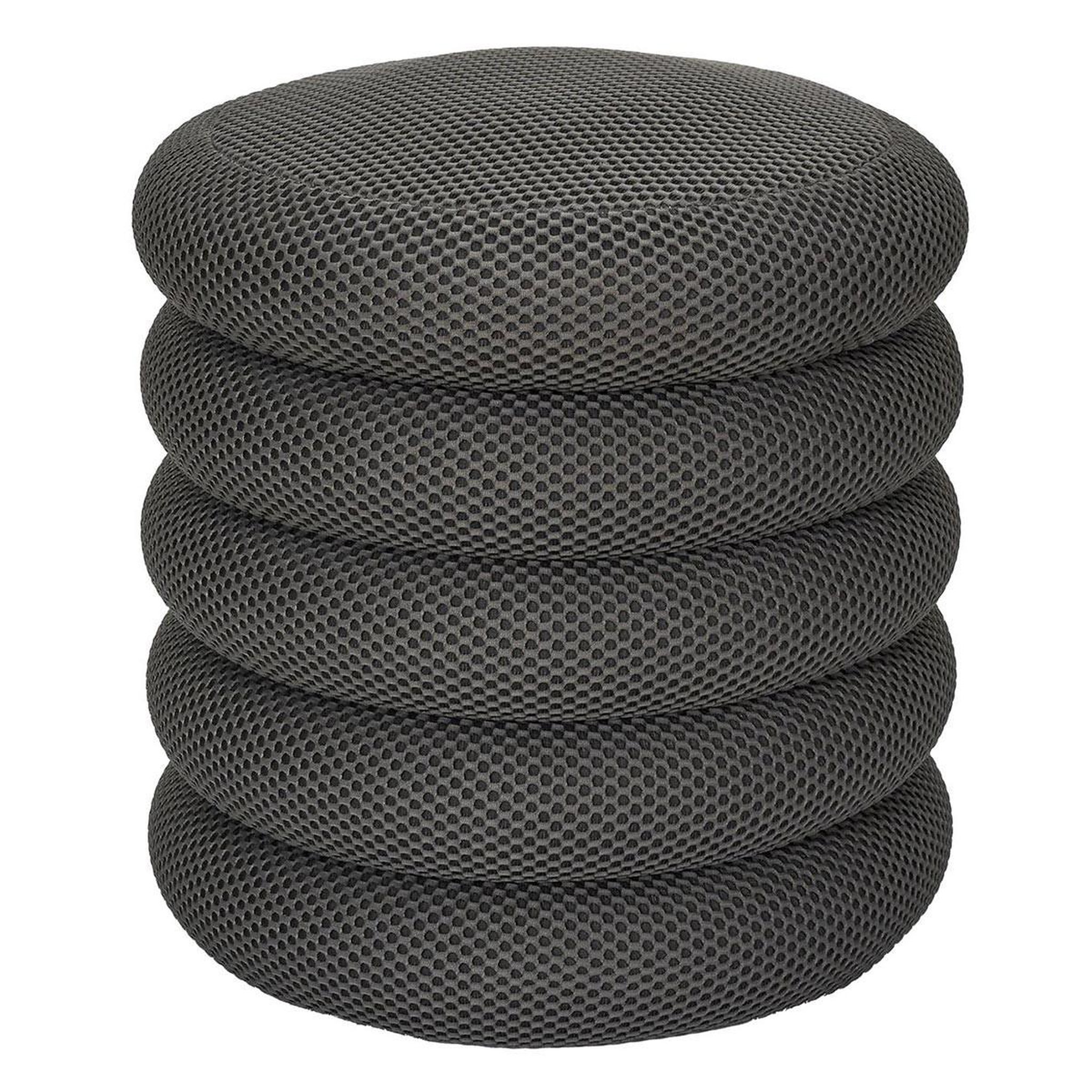 The Home Deco Factory Pouf coffre rangement  atome  42cm gris