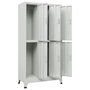 Voir la diapositive 3 : VIDAXL Armoire a casier avec 6 compartiments Acier 90x45x180 cm Gris