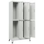 Voir la diapositive 3 : VIDAXL Armoire a casier avec 6 compartiments Acier 90x45x180 cm Gris