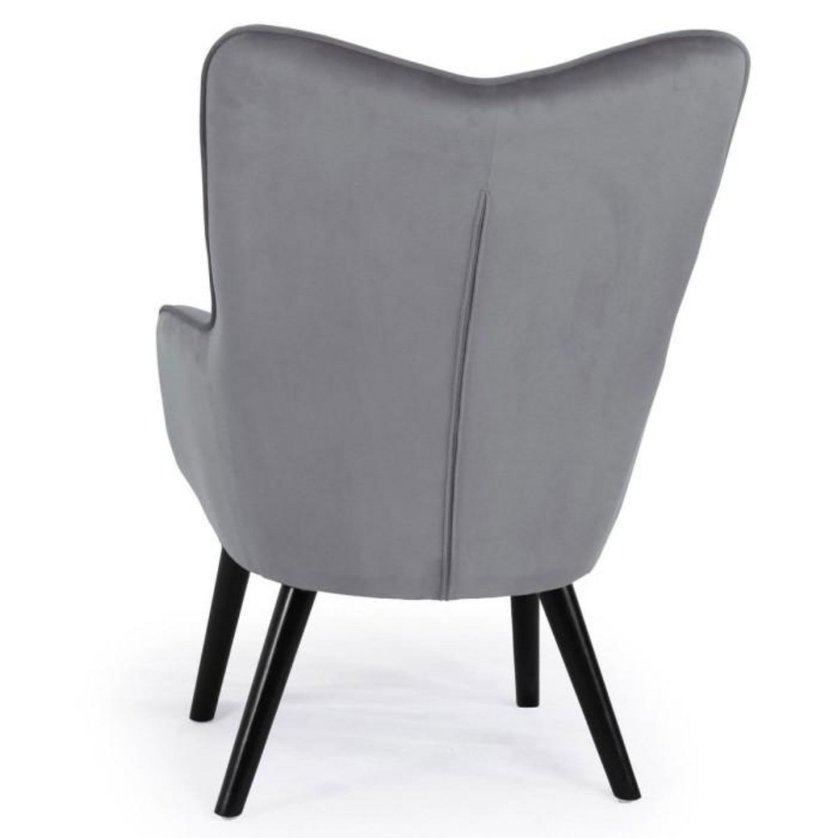 Paris Prix Fauteuil Design en Velours  Artic  100cm Gris