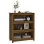 Voir la diapositive 4 : VIDAXL Bibliotheque Marron miel 80x35x97 cm Bois de pin massif