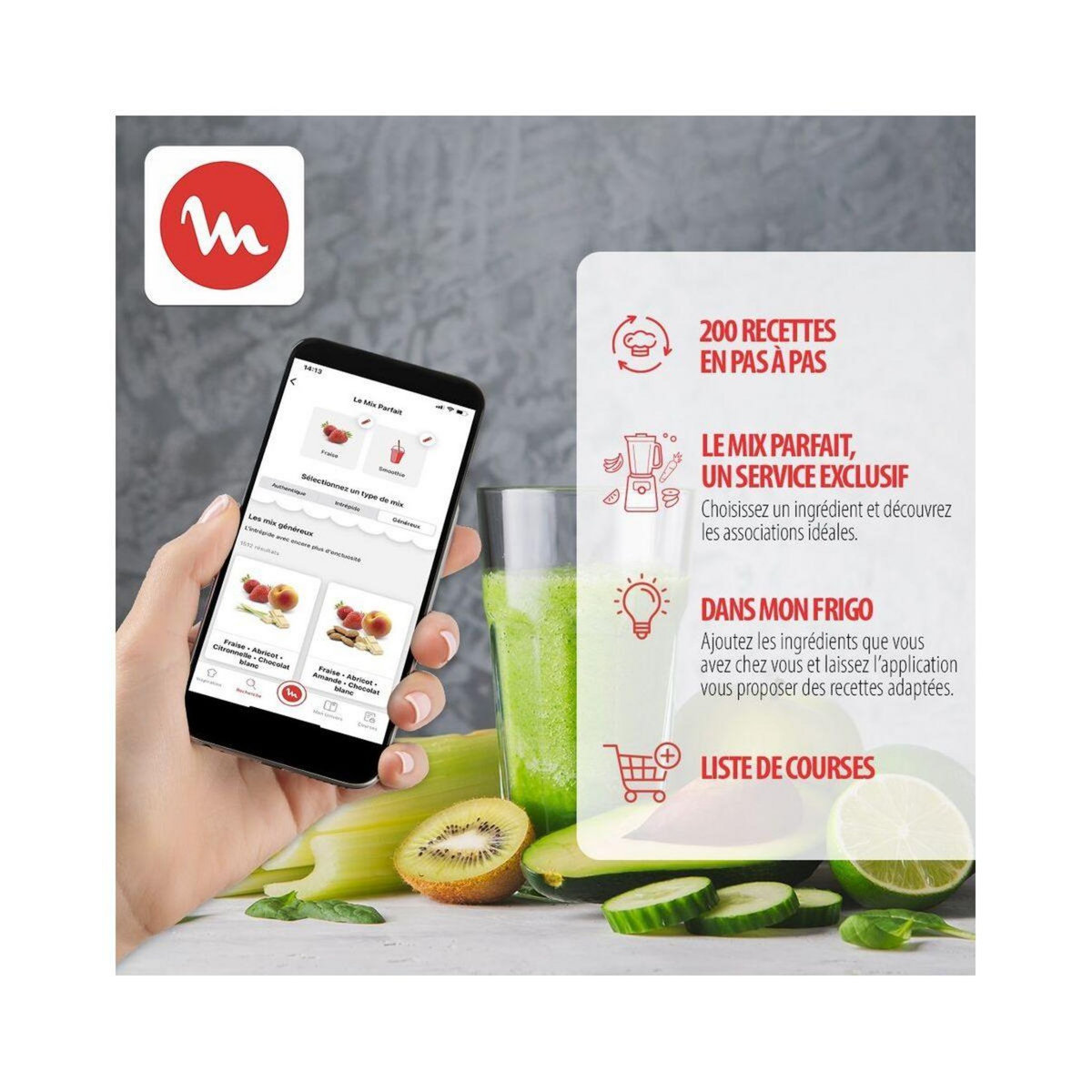 MOULINEX Blender chauffant Perfect Mix Cook LM835D10